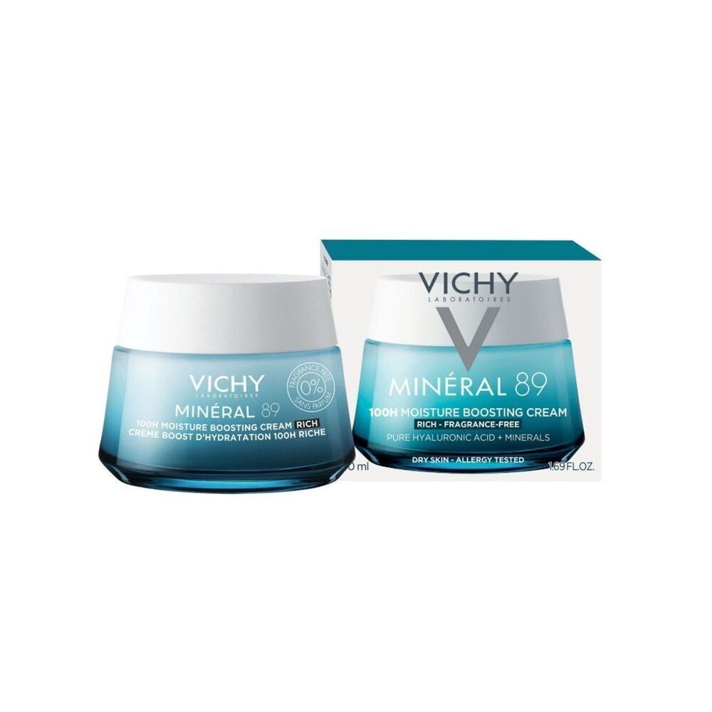 Vichy Mineral 89 100H Rich Cream Fragrance-Free Moisturizer 1.69oz
